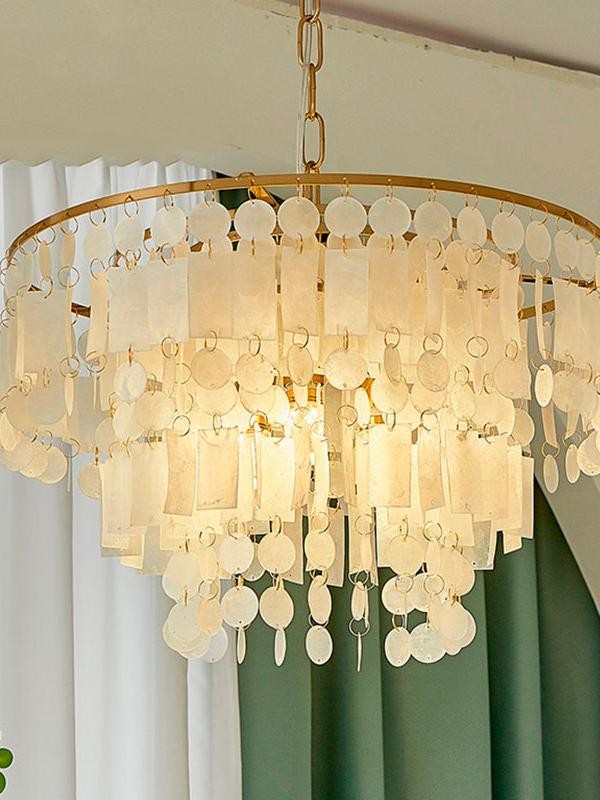 Moderne luxe meerlaagse schelpkroonluchter HL1115
