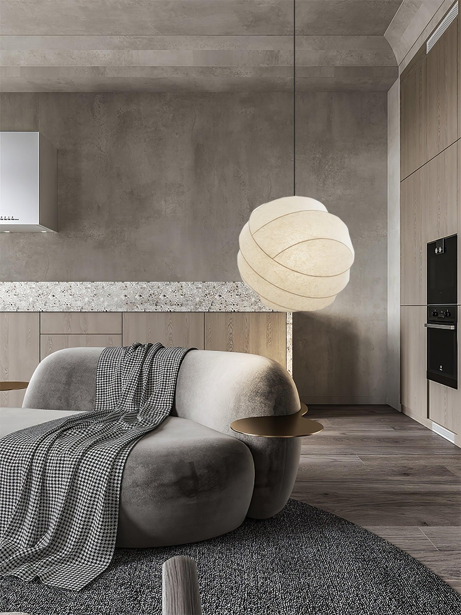Wabi-Sabi Stijl Fiber Cocoon Hanglamp HL861