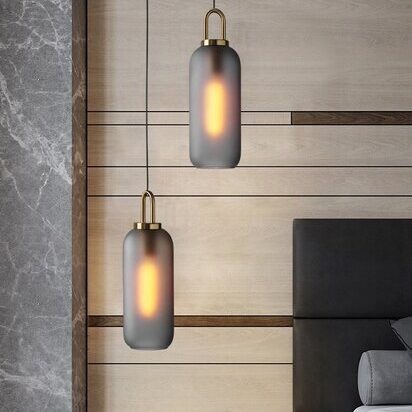 Moderne helder glas bollen fles Shade keuken hanger licht HL40