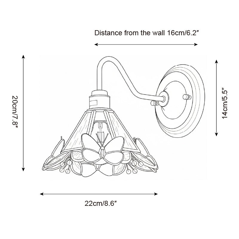 Vlinder Juweel Wandlamp HL2793