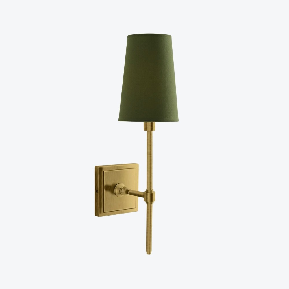 Derlina Witte Linnen Wandlamp – Retro Metalen Verlichtingsarmatuur met Meerdere Hoofden HL1433