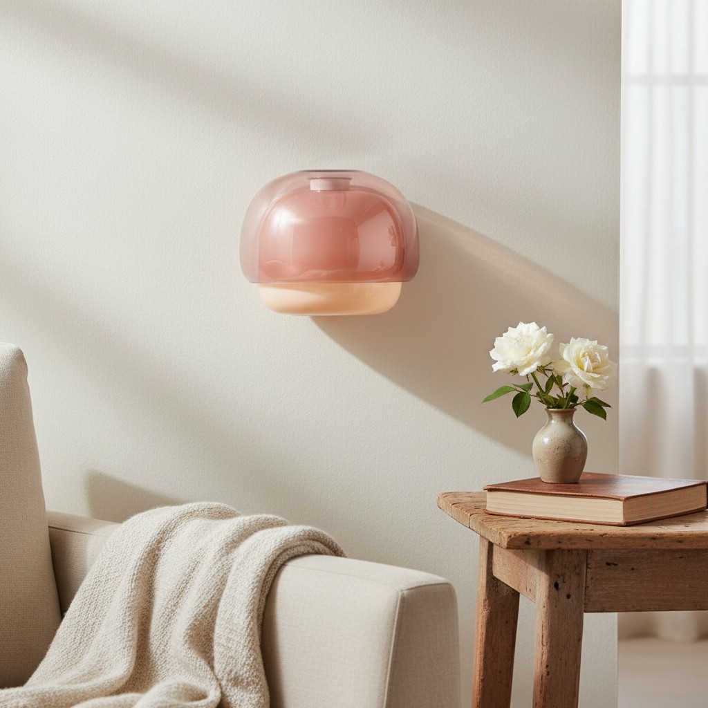 Clinco Mushroom Glazen Wandlamp - Moderne Verlichting voor Woonkamer en Slaapkamer HL1777