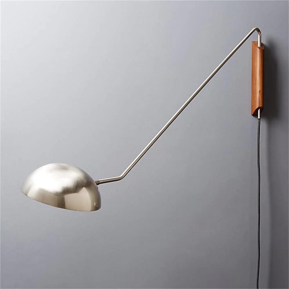 Moderne Swing Dome Messing Wandlamp