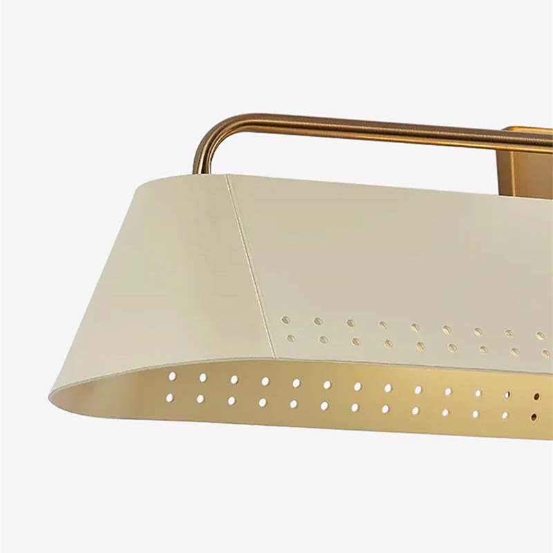 Libris wandlamp voor schilderijen - Modern stalen frame met zachte zandkleurige kap voor hal en eetkamer HL2378