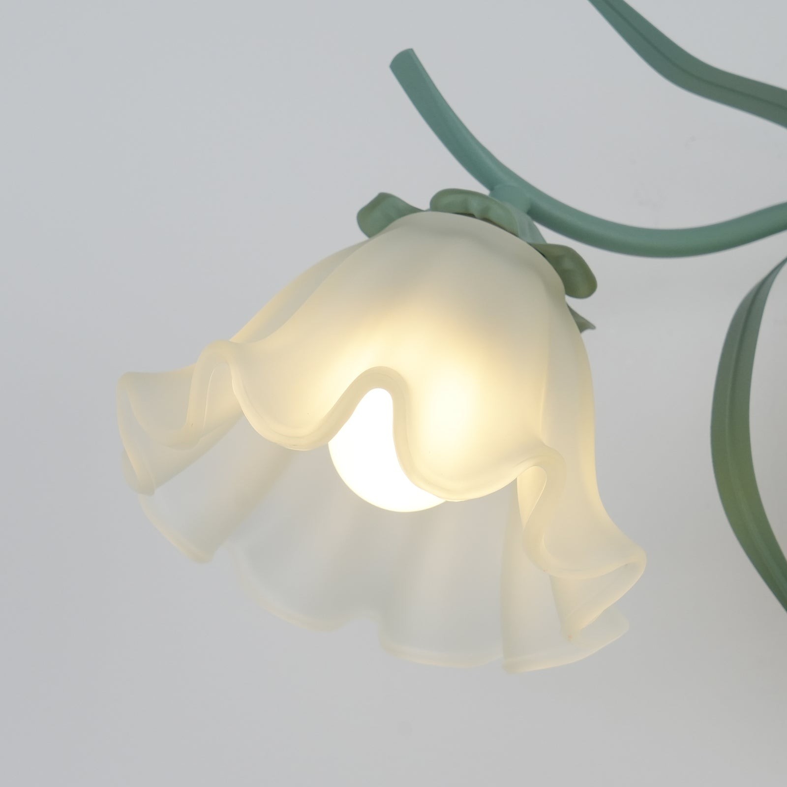 Nordic Retro Leliebloem Glazen Wandlamp HL304