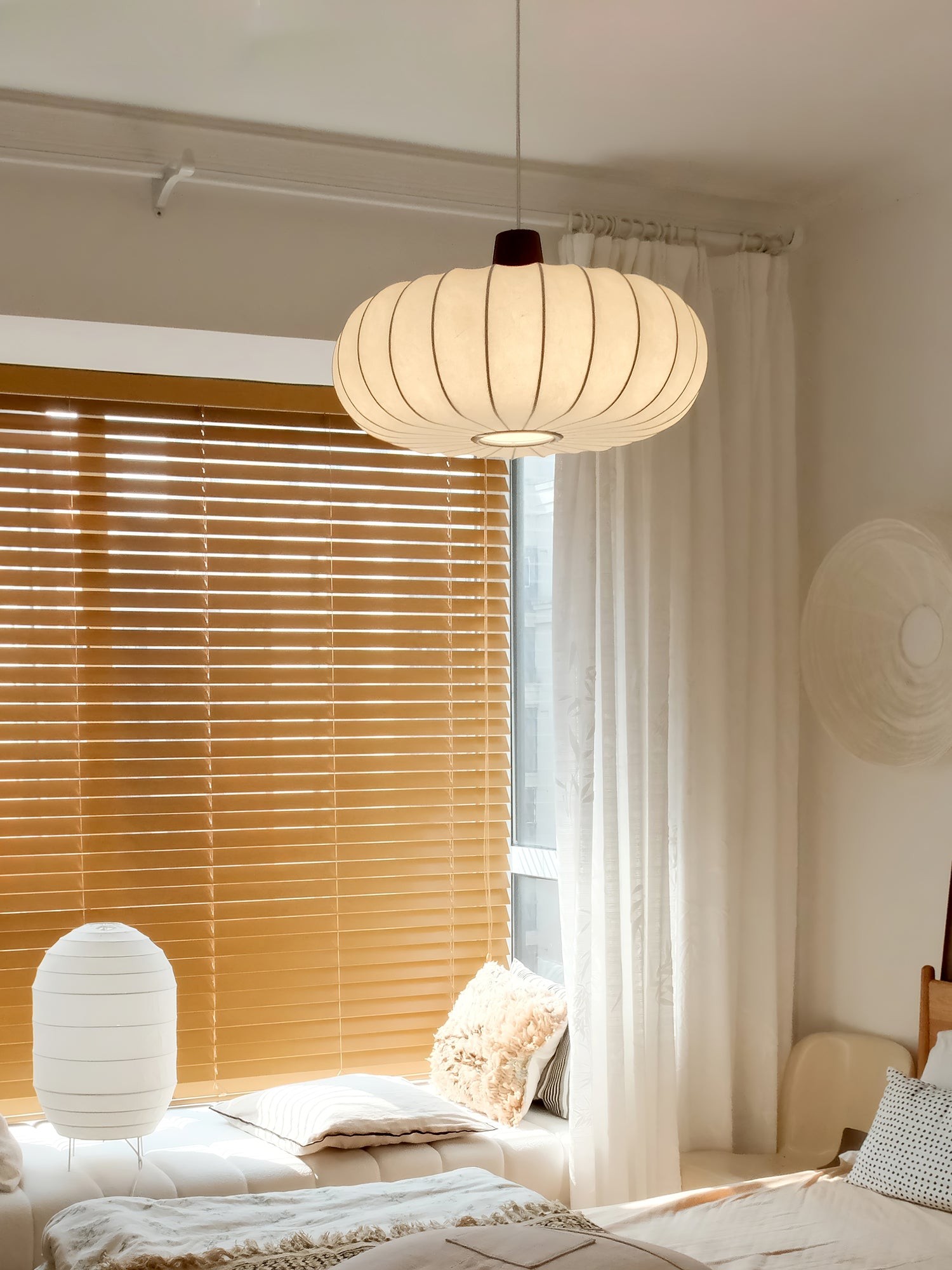Klassieke zijden lantaarn hanglamp HL740