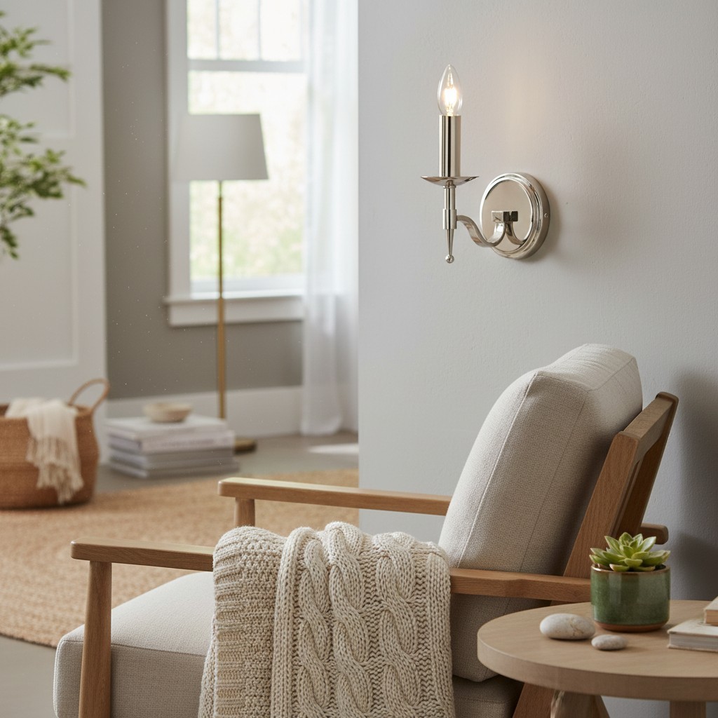 Tela Classic Wandlamp van Metaal - Elegante wandlamp, ideaal voor hal of woonkamer HL2022