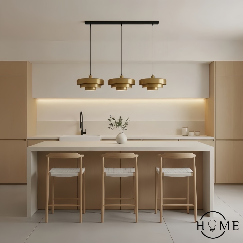 Macaron Disc Hanglamp - Scandinavische Meerlaagse Hanglamp van Metaal voor de Keuken HL179