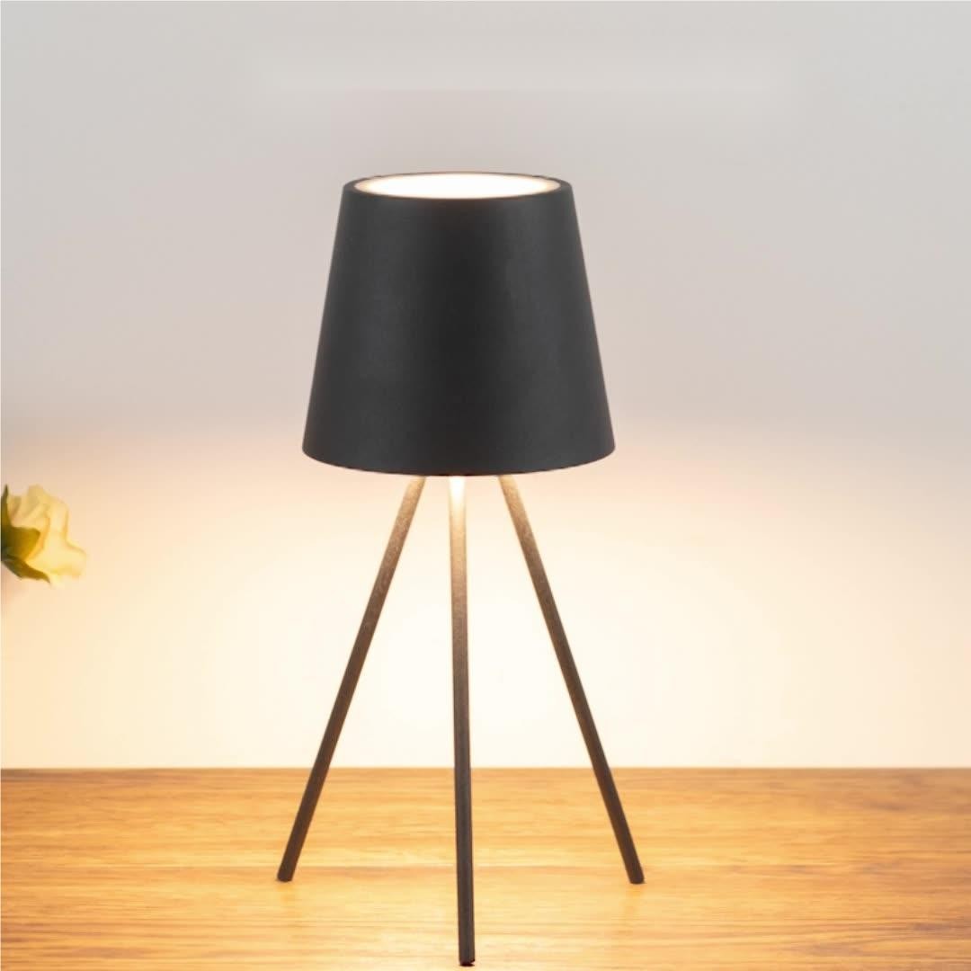 Touch dimmer metalen tripod tafellamp HL178