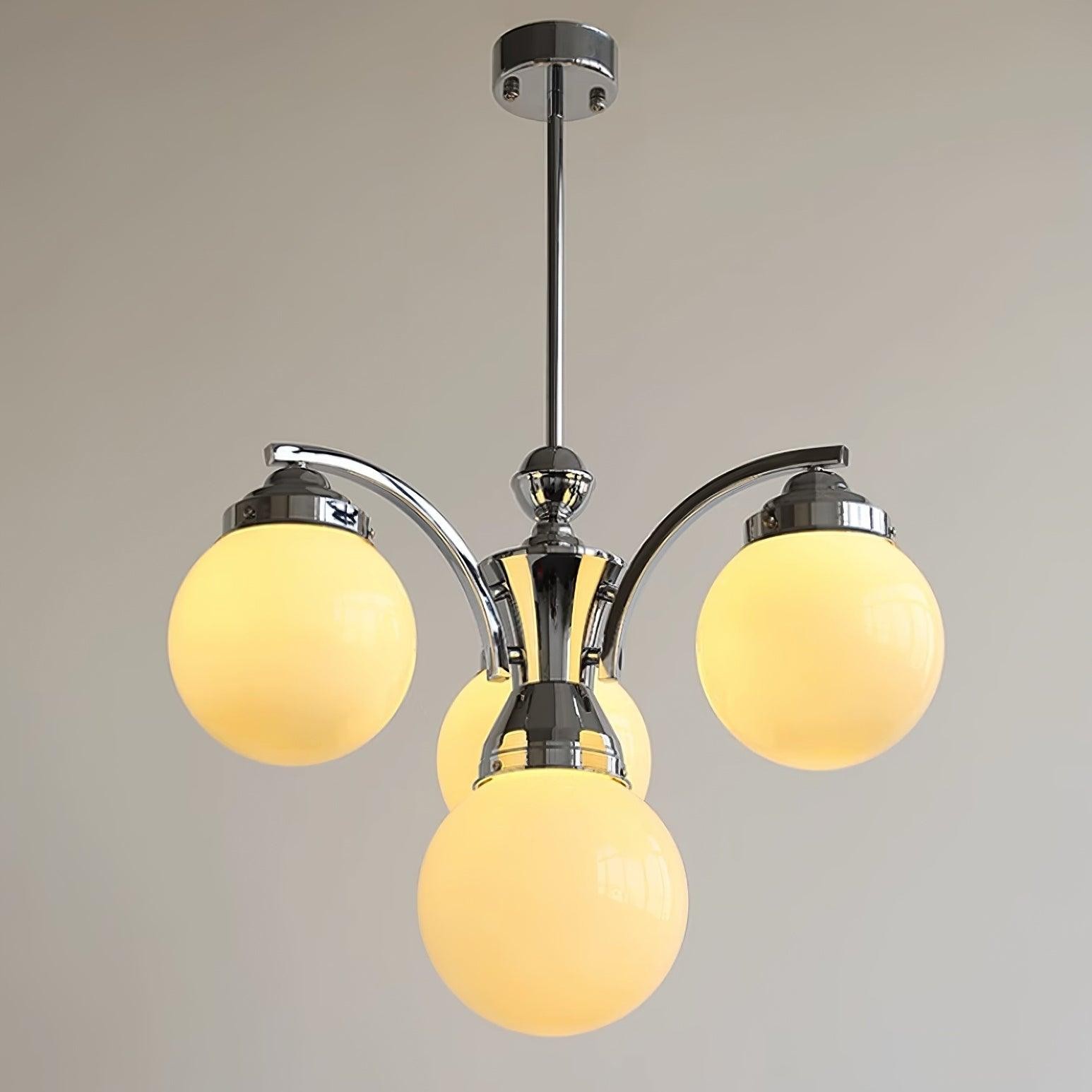 Franse elegante glazen bolvormige kroonluchter HL813