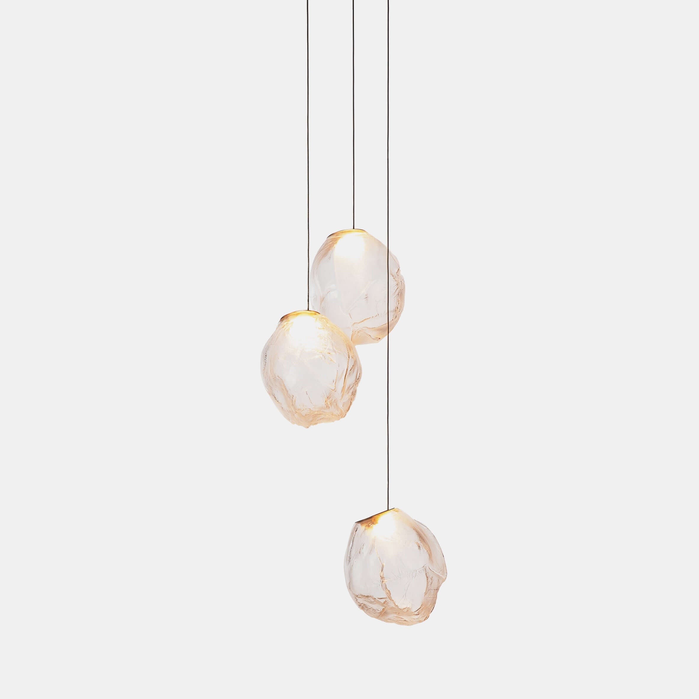 Hanglamp van geblazen vloeistofglas HL1304