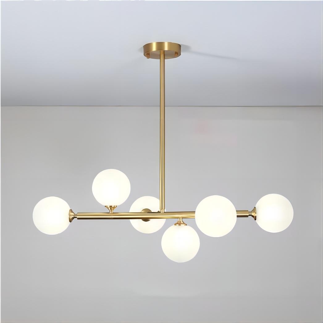 Moderne hanglamp met glazen bollen van metaal HL01