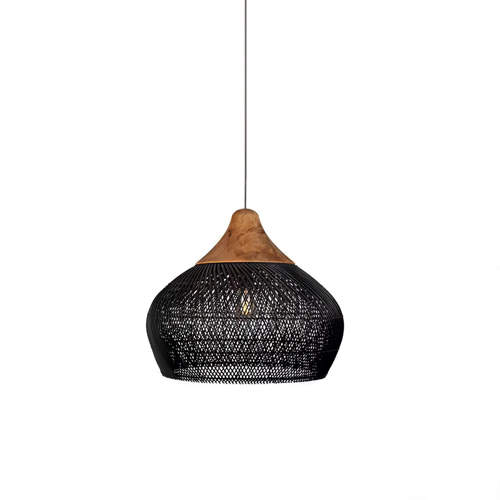 Harp gevlochten rotan hanglamp HL1402