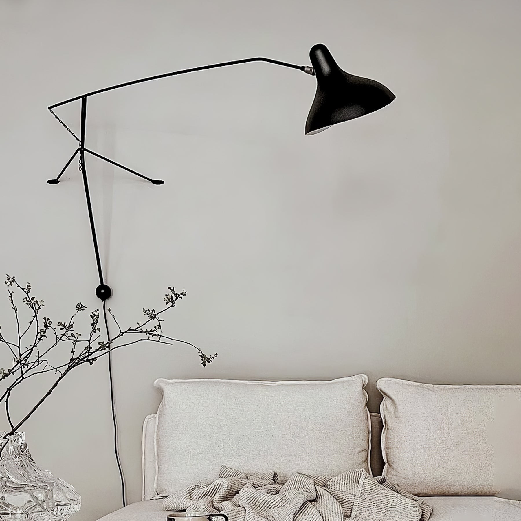 Moderne eendenbek-design Mantis Arm Wandlamp HL1112