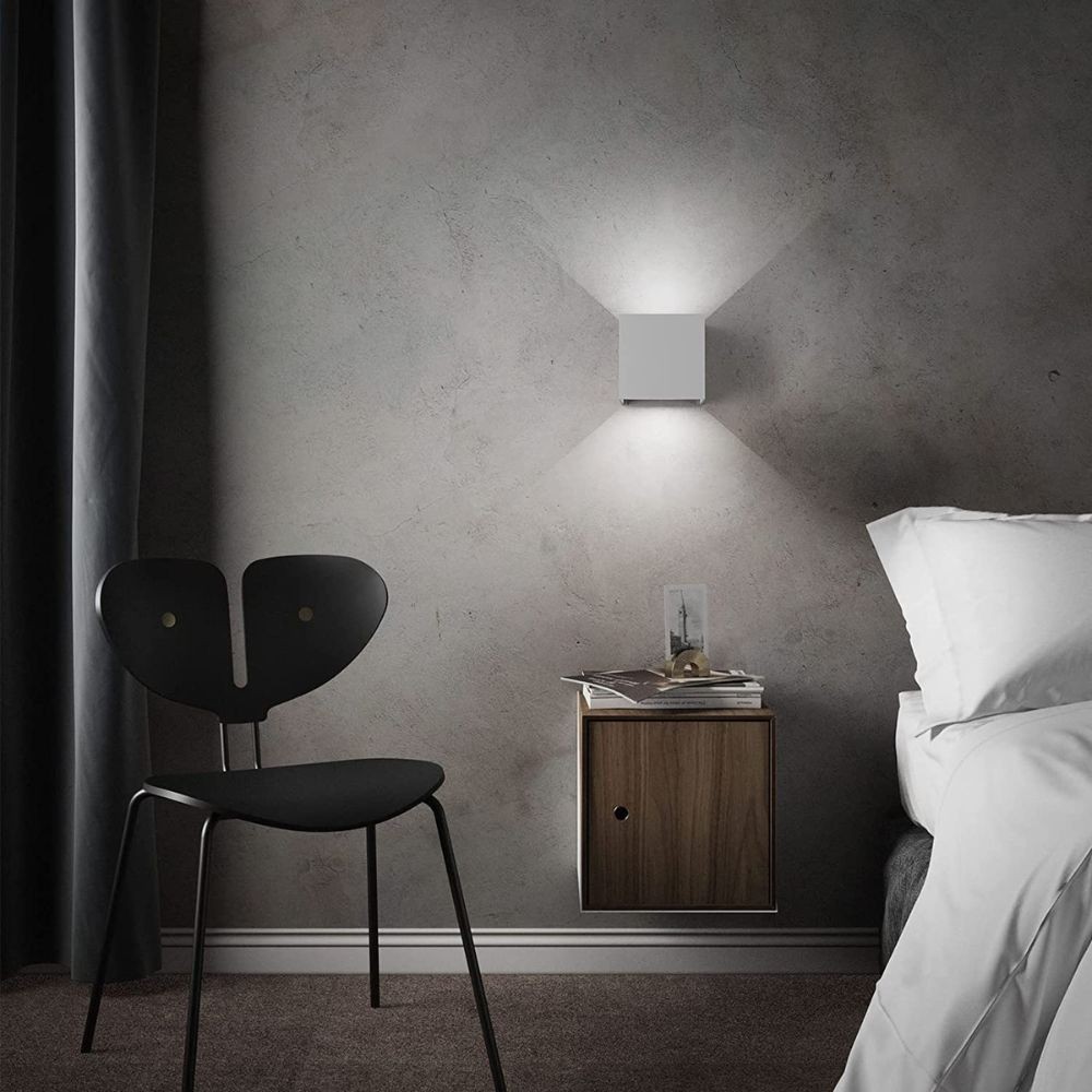 Moderne Cube LED Wandlamp Aluminium Voor Slaapkamer Huis Garage