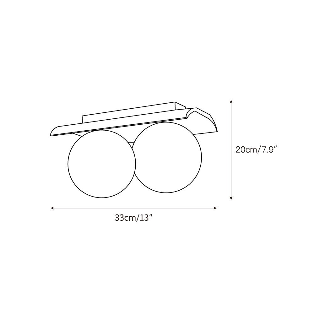 Bianca Globe Plafondlamp HL3242