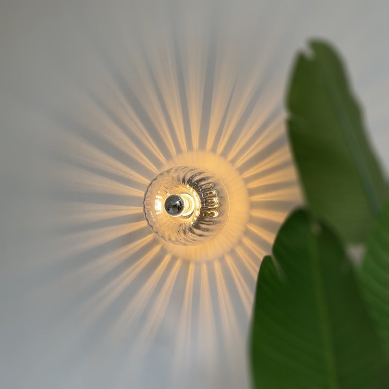 Clara Rays Moderne Plafondlamp van Messing en Glas HL3504