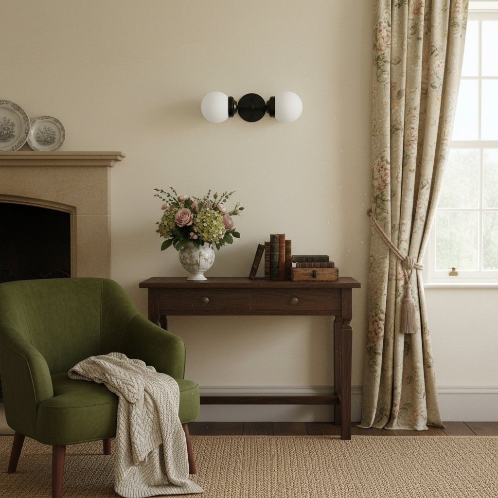 Lumio Globe moderne geometrische wandlamp - badkamermeubelverlichting met twee lampen HL1708