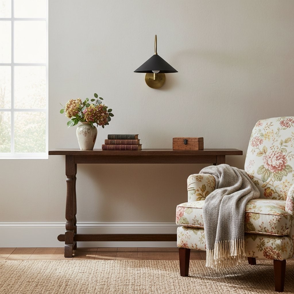 Curva Metalen Vintage Wandlamp - Elegante Kegelvormige Kap voor Slaapkamers HL1756