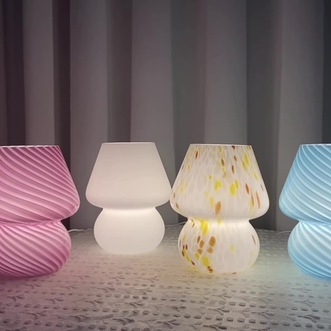 Slaapkamer Nachtkastje Nordic Glass Mushroom Tafellamp HL15