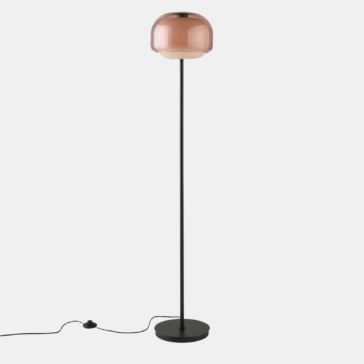 Clinco Moderne Paddestoel Vloerlamp - Gekleurde Glazen Bollamp voor Woonkamers HL1778
