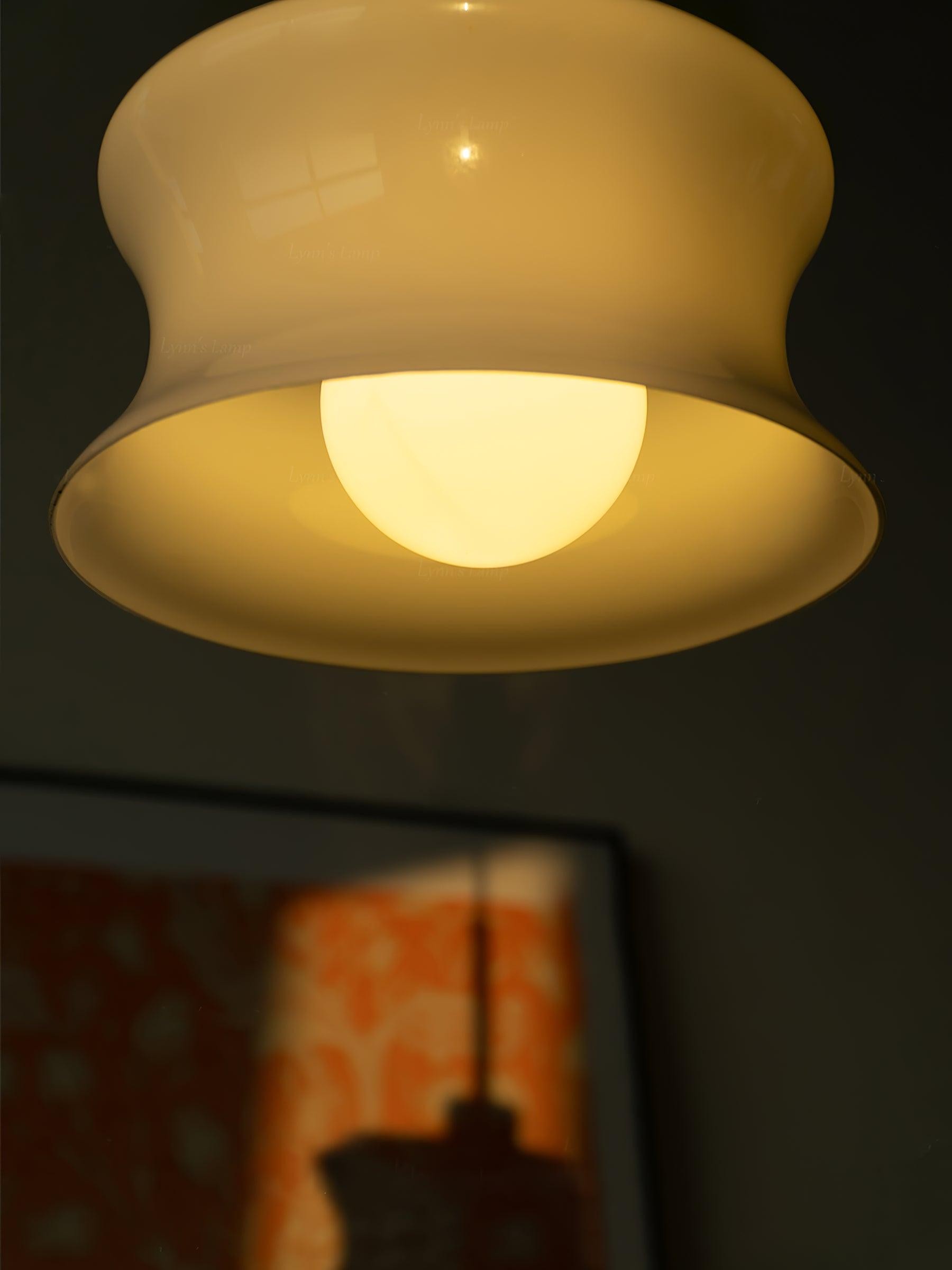 Franse Vintage Glazen Raam Hanglamp HL352
