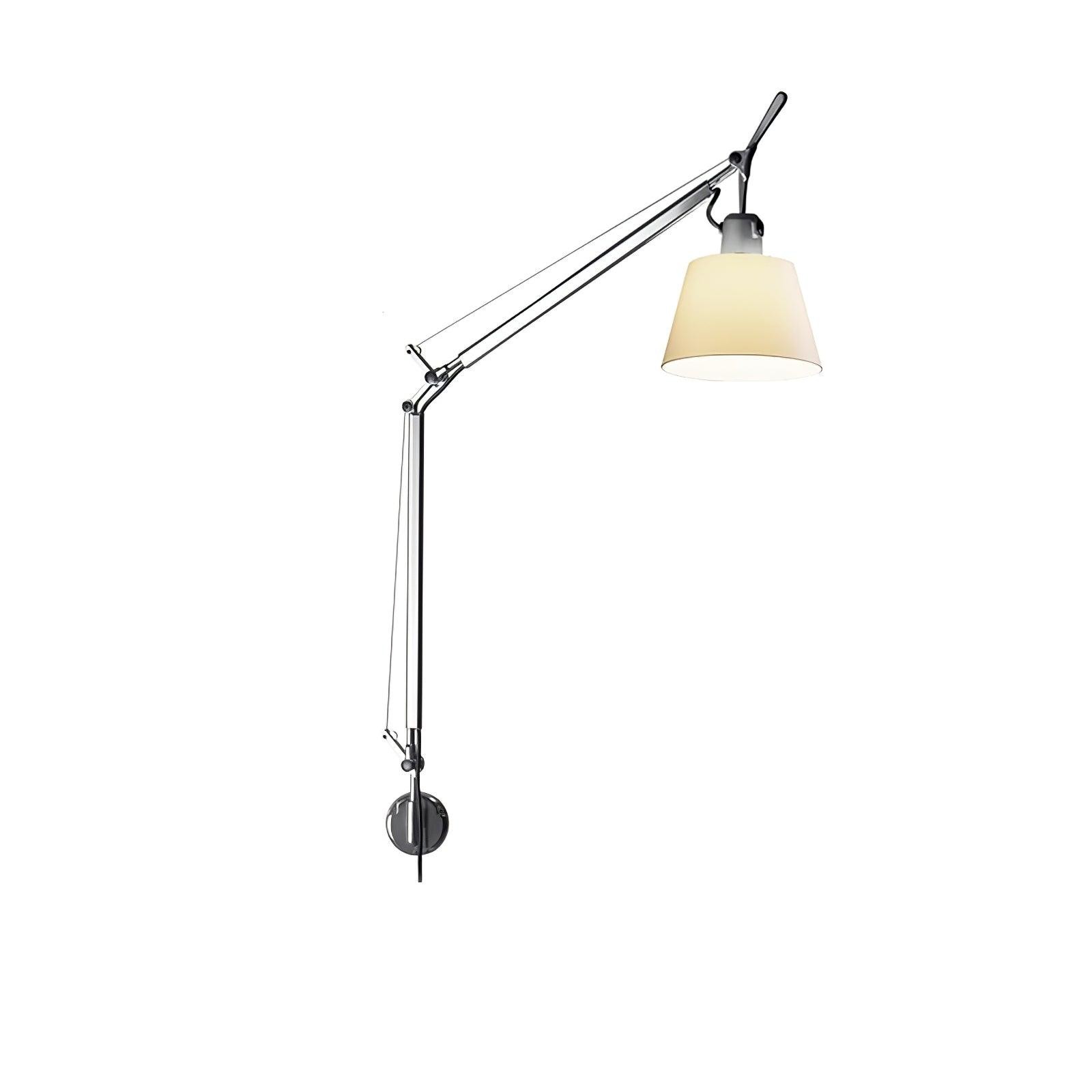 Moderne metalen wandlamp met emmerdesign en wip HL1109