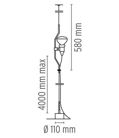 Minimalistische Metalen Lineair Design Lamp
