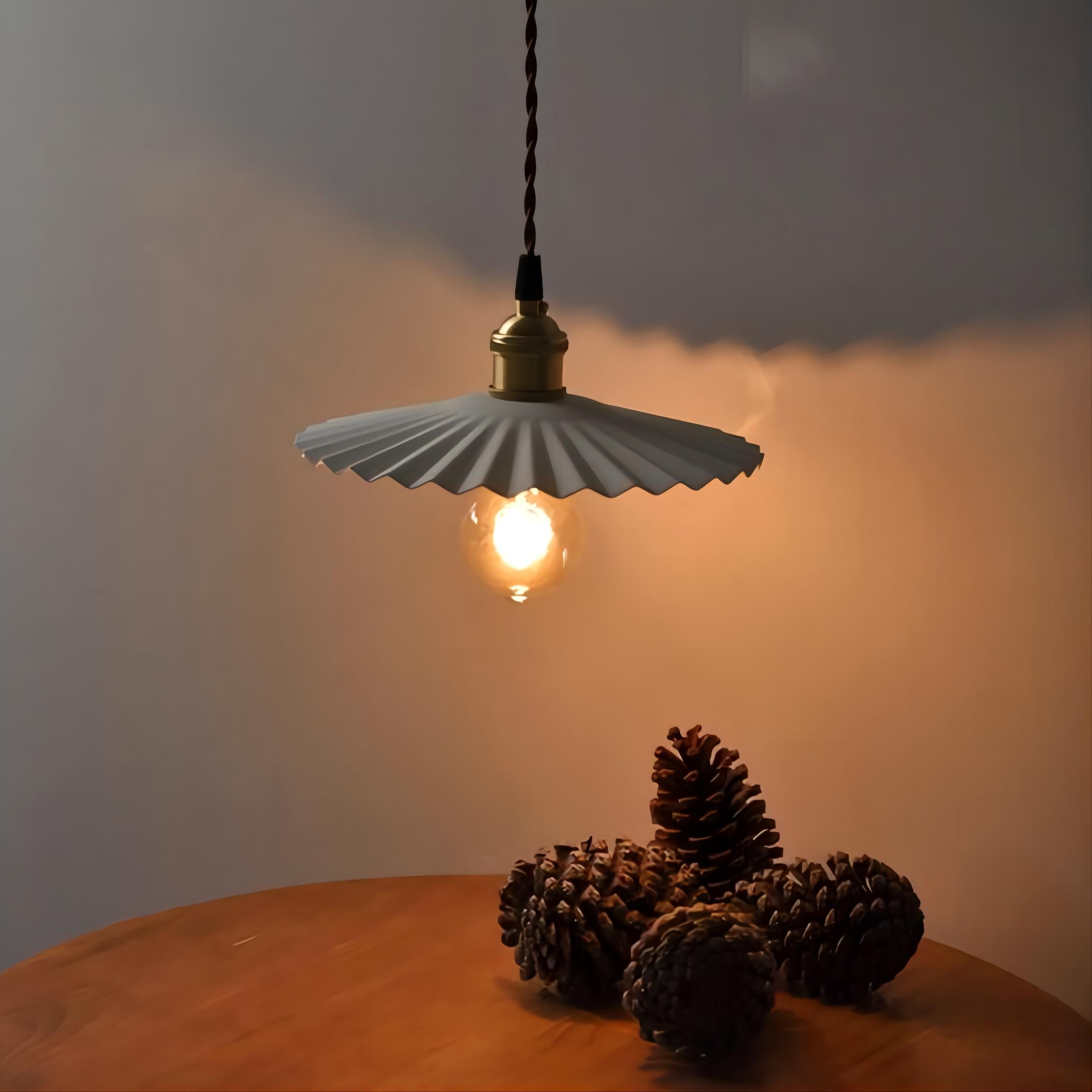 Koperen paraplu hanglamp