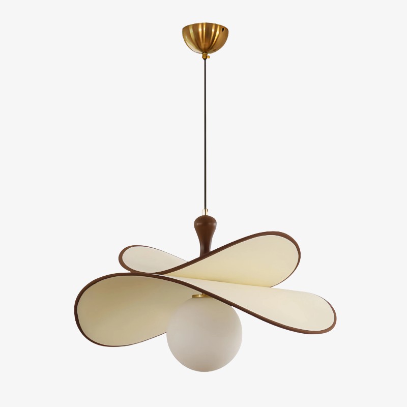 Orrise Hanglamp met zwevende glazen bol en metalen accenten - Moderne minimalistische verlichting voor keuken en eetkamer HL2346