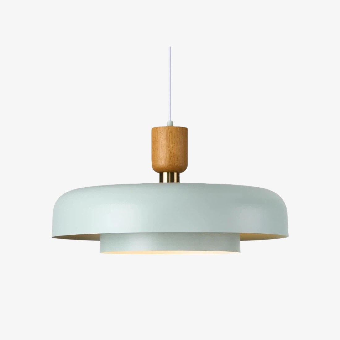 Orbulis Ronde Hanglamp met Houtnerf - Moderne Metalen Hanglamp voor de Eetkamer HL2366