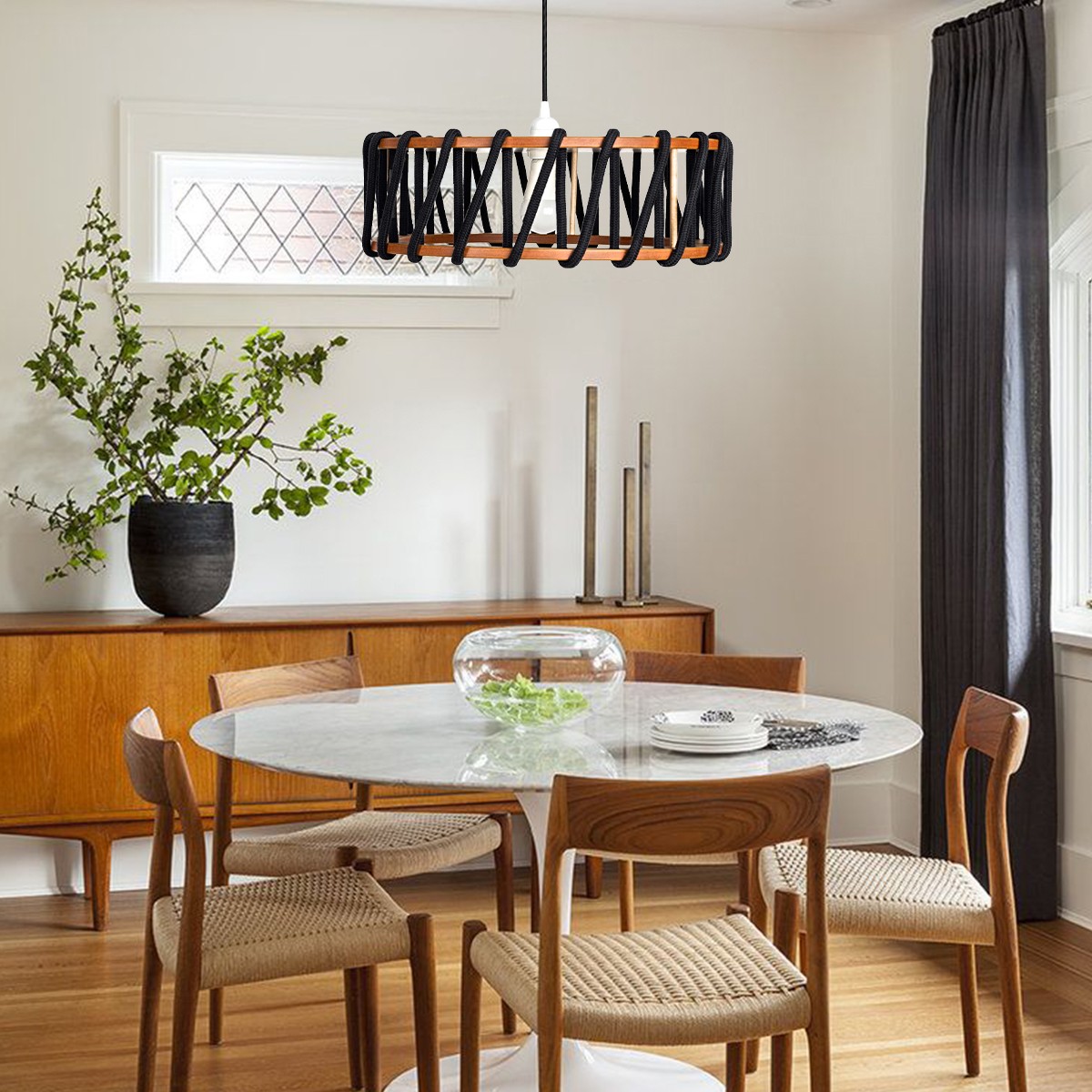 Minimalistisch Kleurrijk Touw Ontwerp Hanglamp HL306