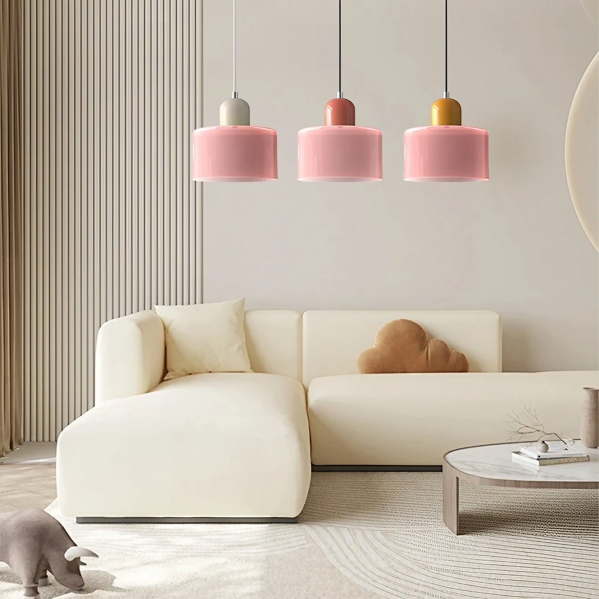 Kalo Cilinder Hanglamp - Glazen Lamp in Scandinavische Stijl voor Eet en Slaapkamer HL107