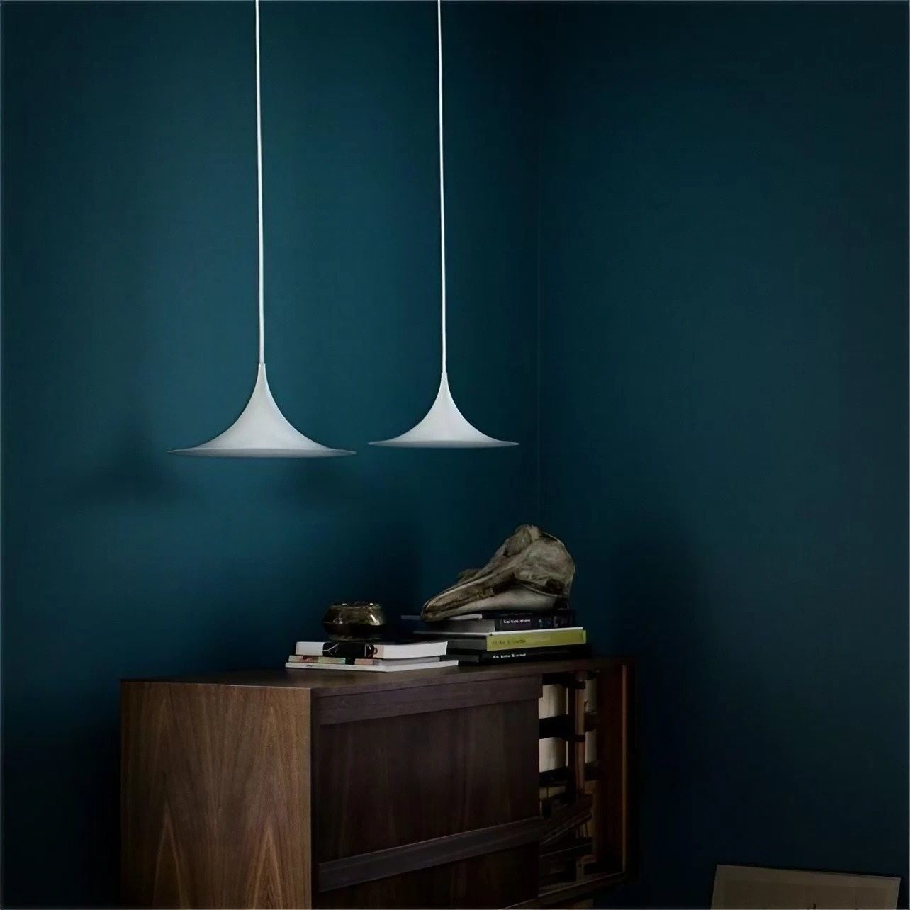 Mid Century Moderne Hoor Metalen Hanglamp