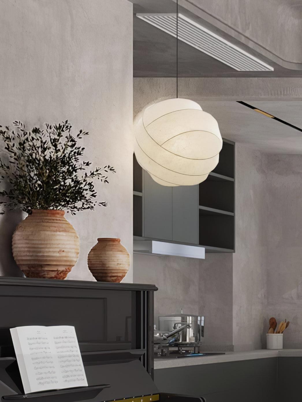 Wabi-Sabi Stijl Fiber Cocoon Hanglamp HL861