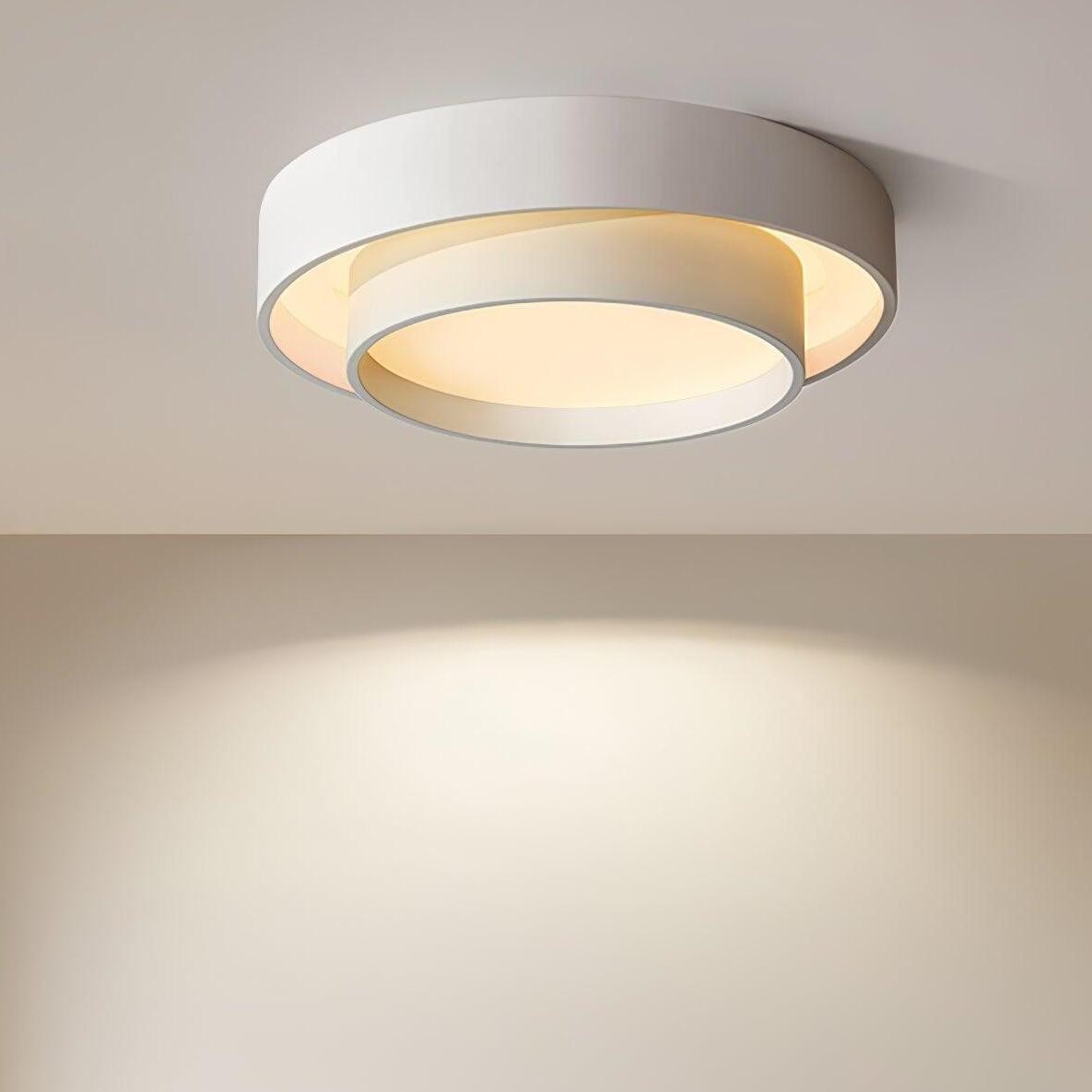 Dubbele ronde schijf Melody plafondlamp HL165