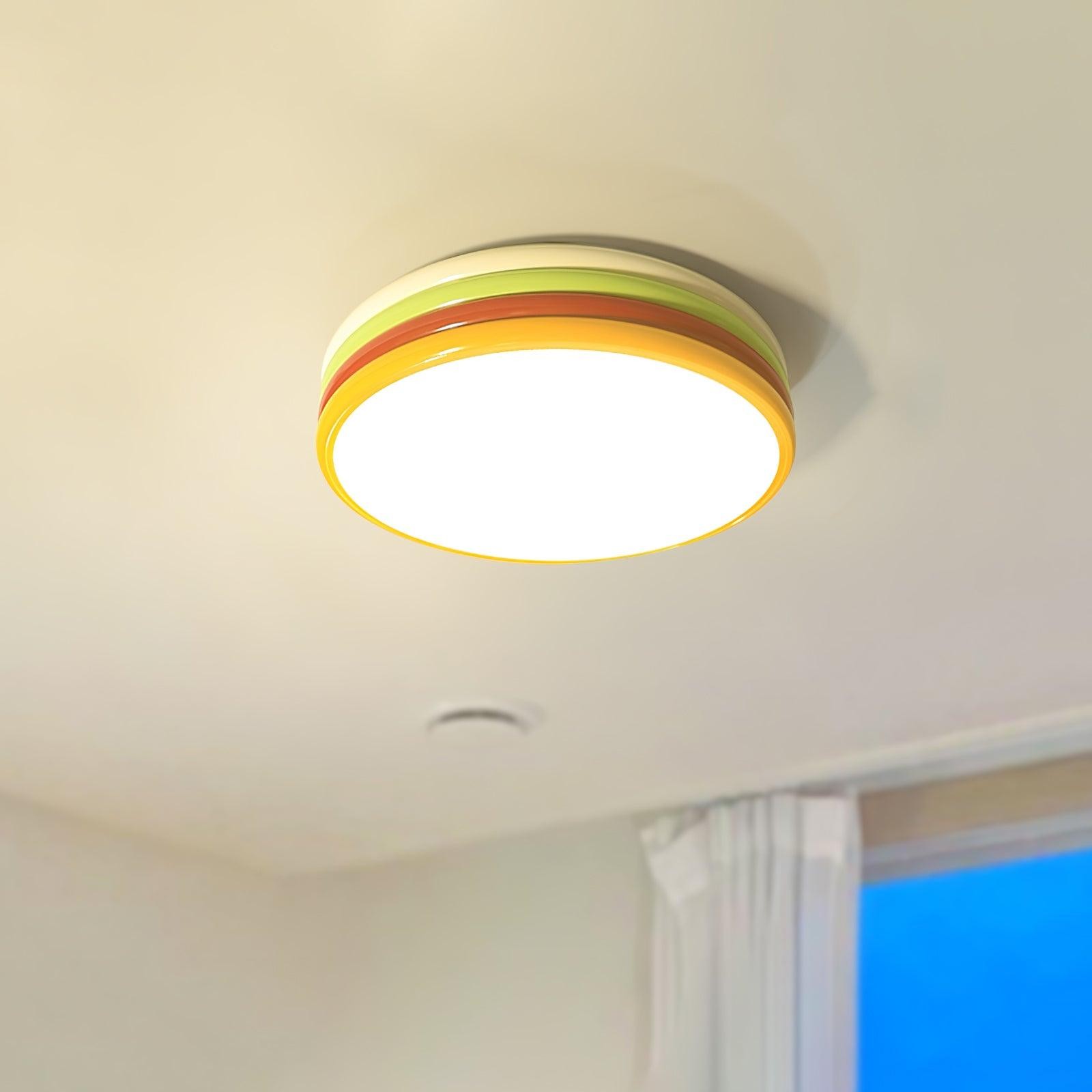 Scandinavische eenvoudige kleurrijke plafondlamp van acryl voor slaapkamer HL486