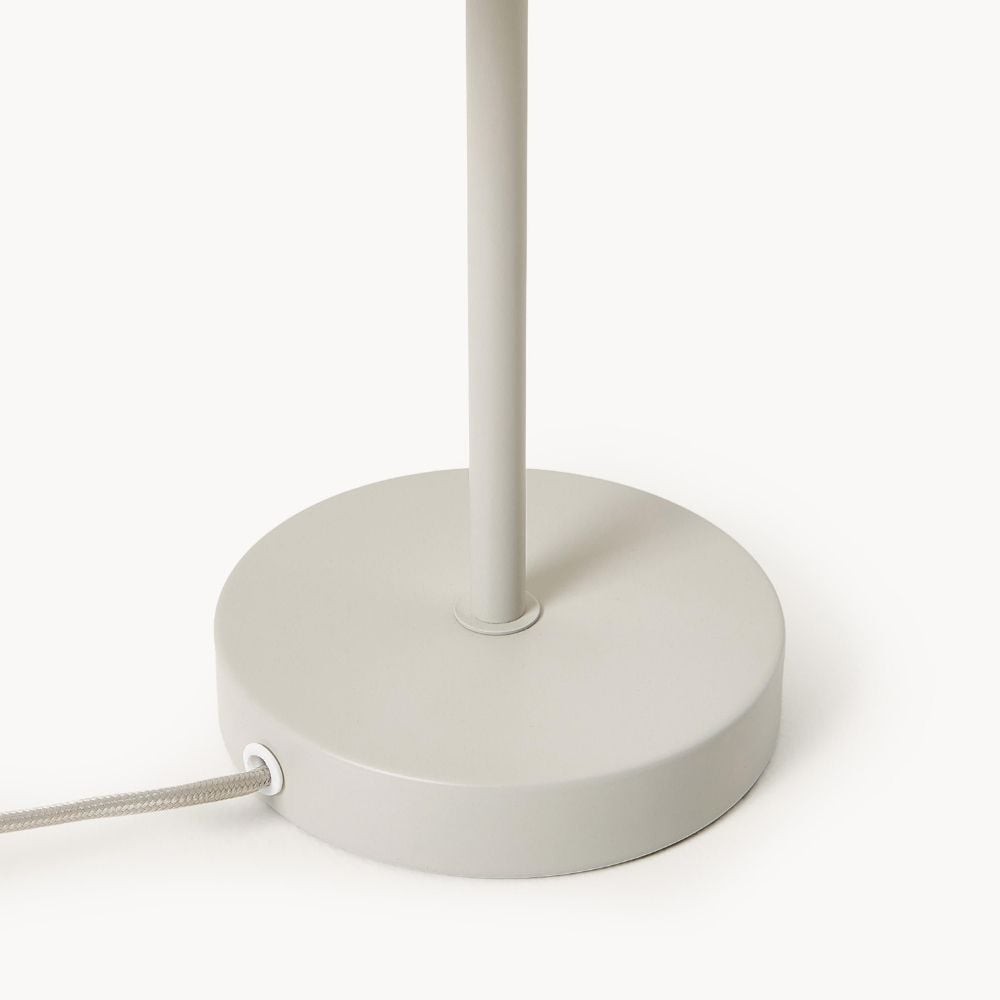 Velura tafellamp - Beige linnen kap in lichtbeige HL2269