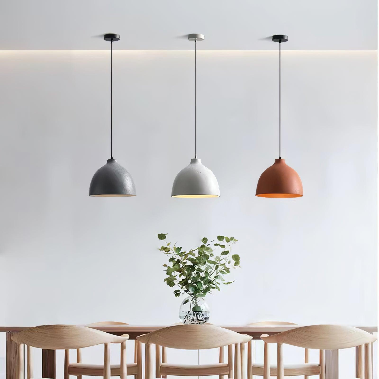 Moderne minimalistische industriële harskom LED hanglamp HL788