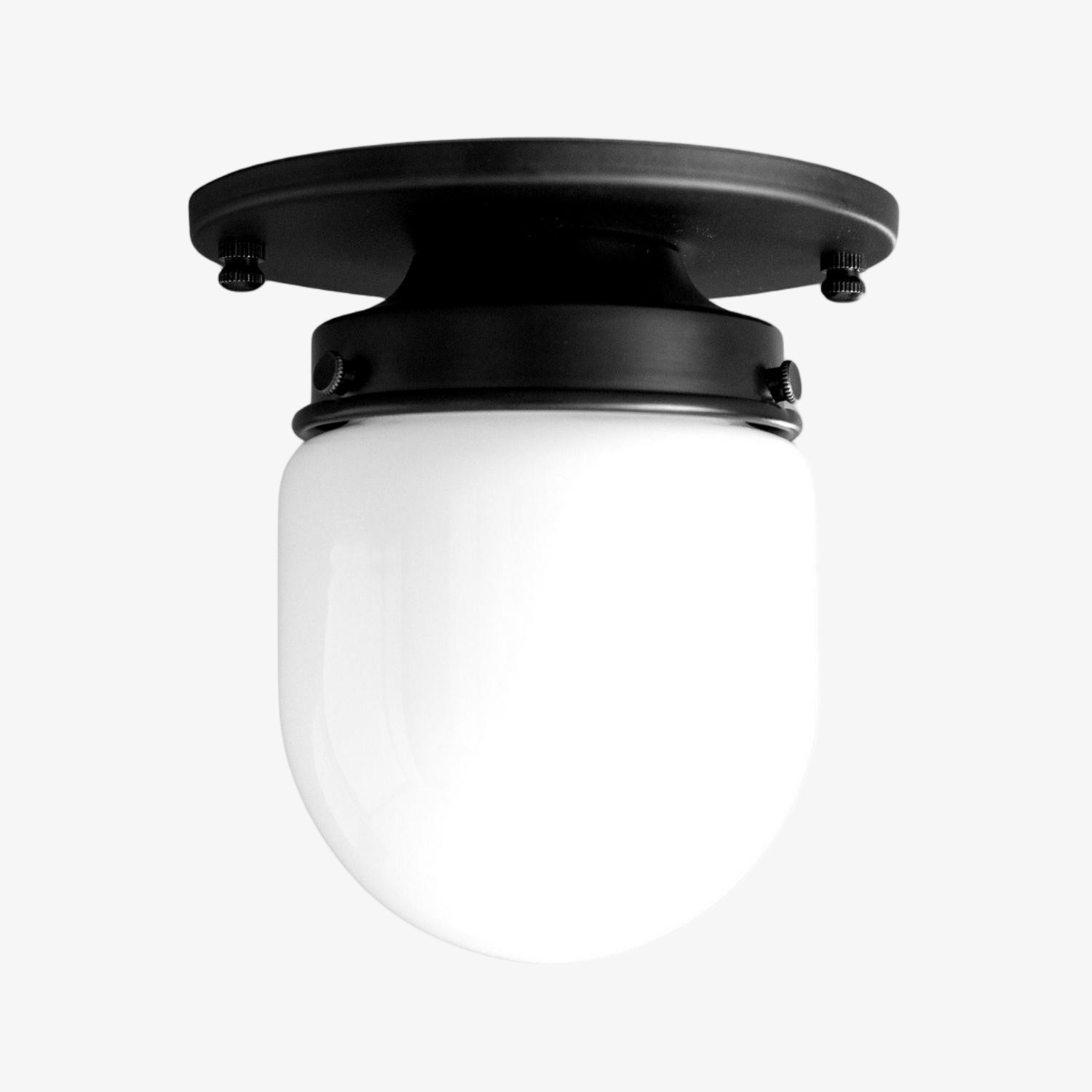 Opaalglas plafond- en wandlamp - Art Deco kleine bolvormige armatuur HL1662