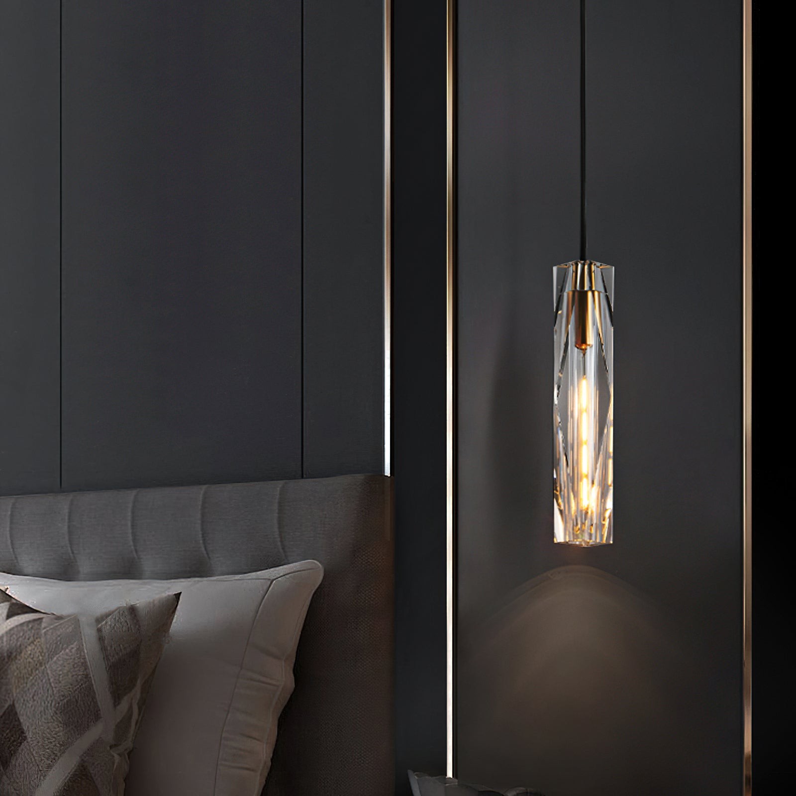 Kristallen koperen hanglamp HL1130