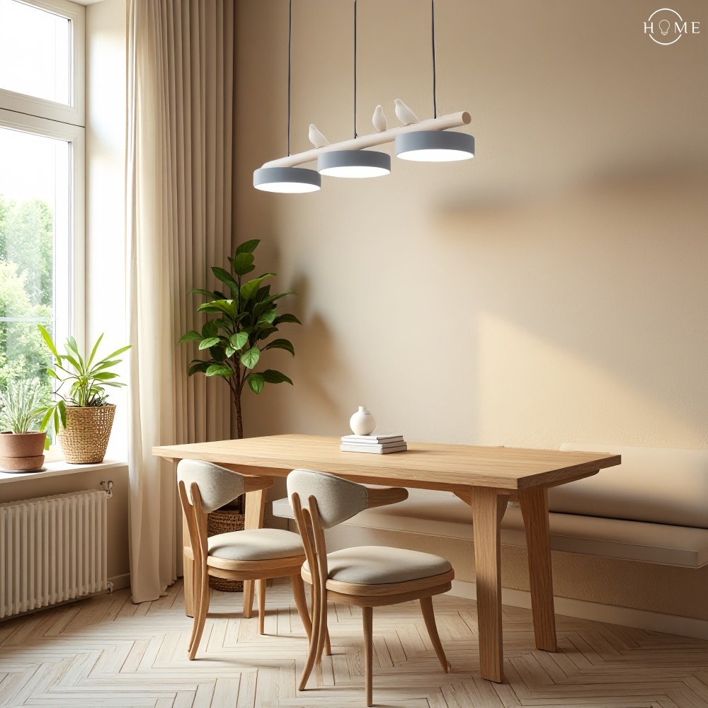 Creatieve hanglamp in de vorm van een takvogel HL943