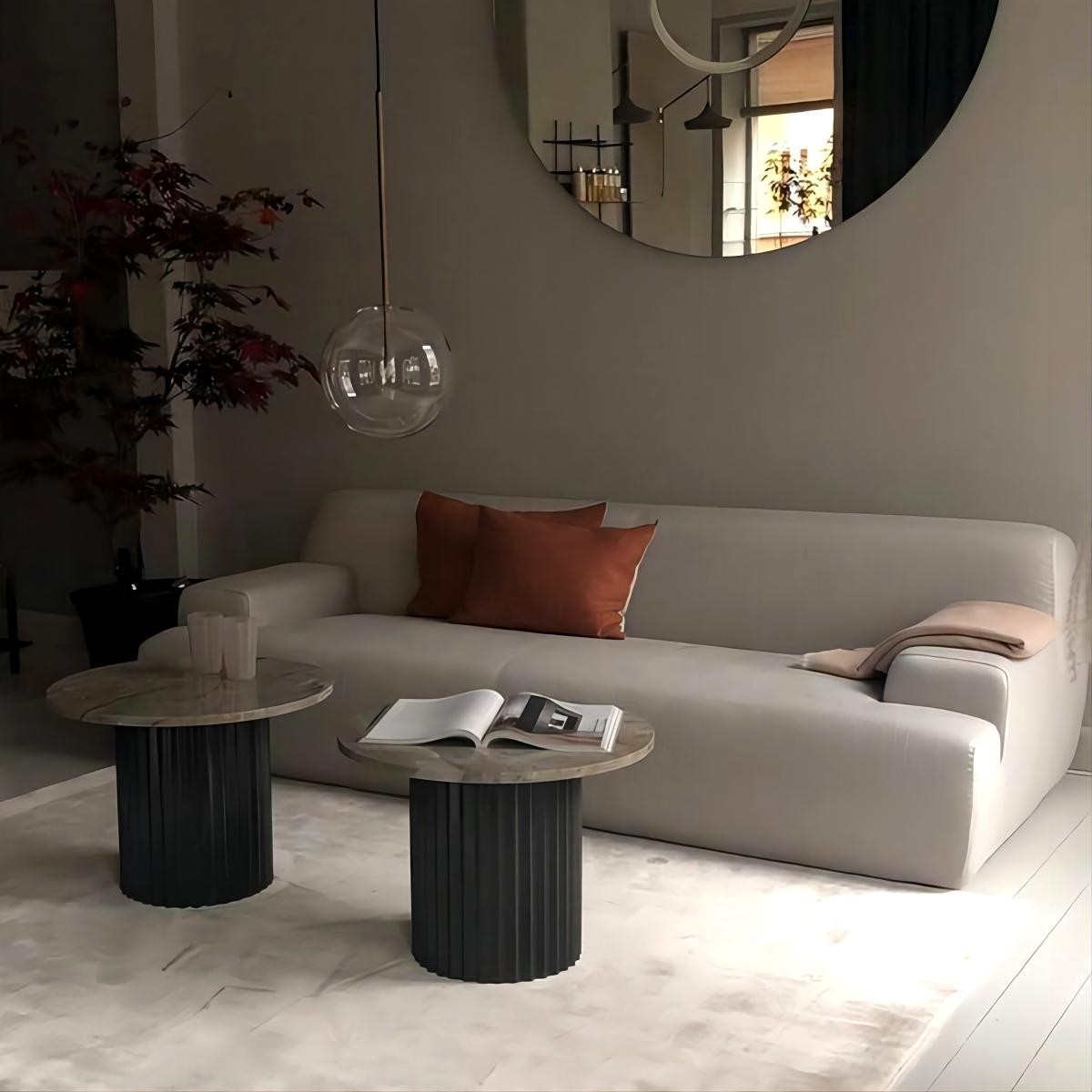 Glazen bollen hanglamp