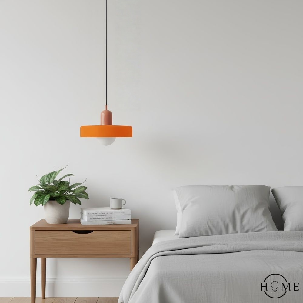 Kalo Disc Kleurrijke Hanglamp - Moderne Glazen Hanglamp voor de Eetkamer HL2447