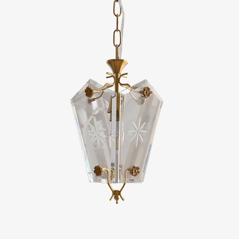 Kerise hanglamp met slanke glazen kap - design sfeerverlichting voor open ruimtes of lounges HL2294