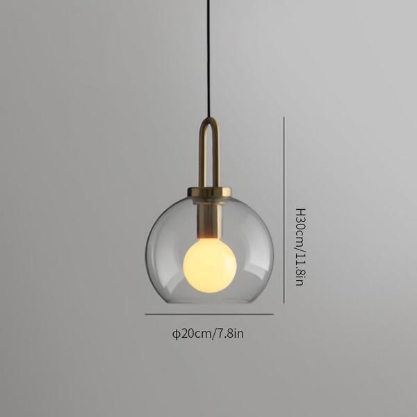 Moderne helder glas bollen fles Shade keuken hanger licht HL40