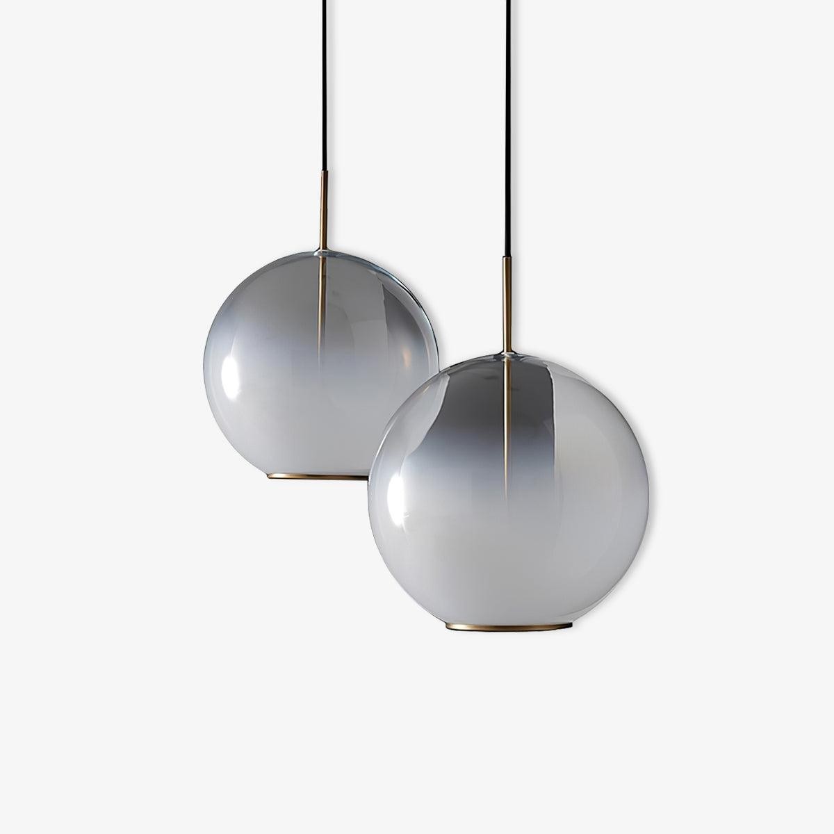 Eenvoudige bolvormige druppelvormige glazen hanglamp HL888