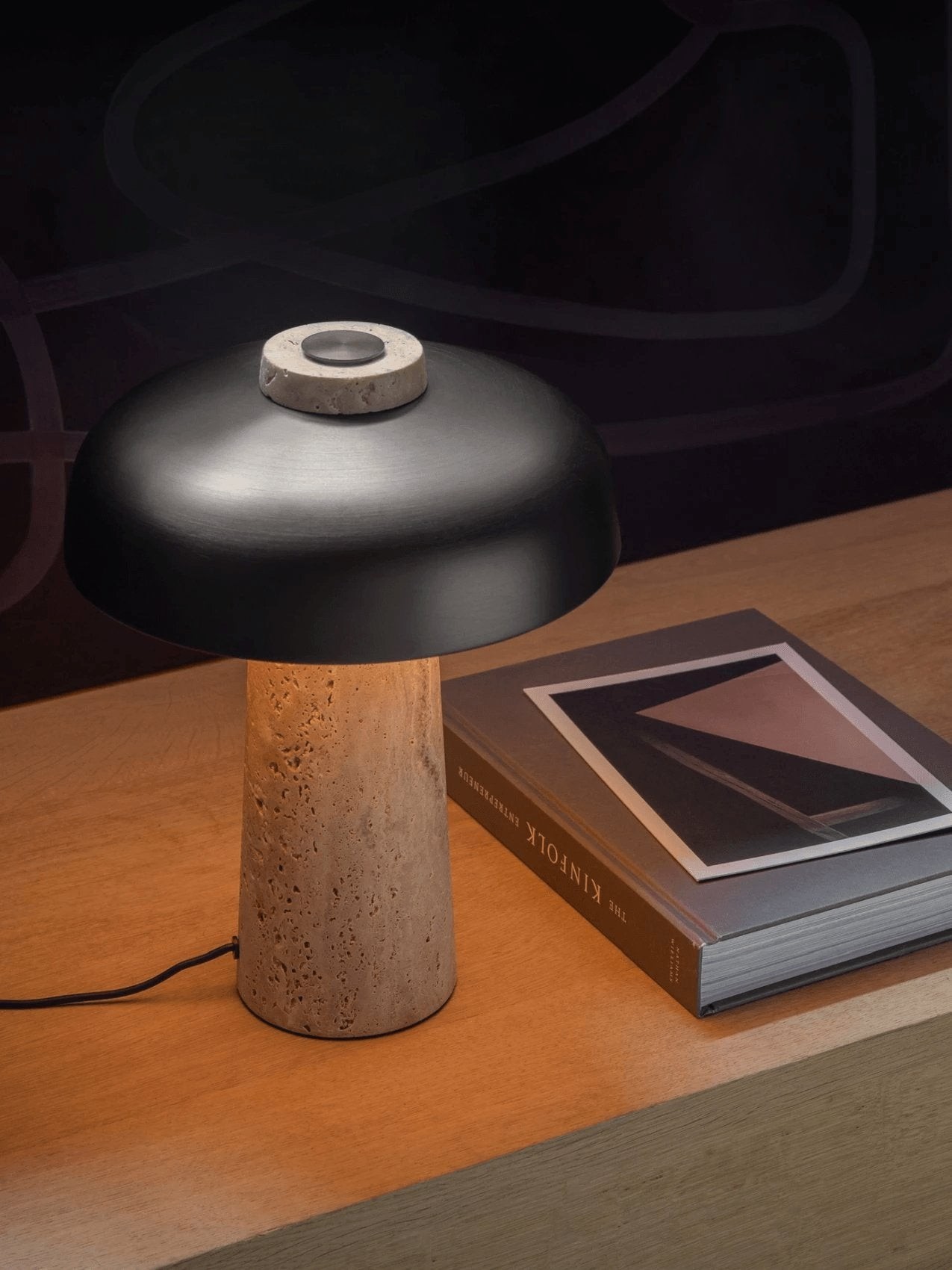 Metalen Paddestoel Natuurlijke Textuur Tafellamp HL900