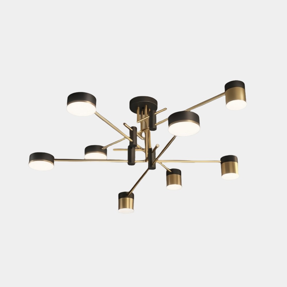 Luxe Spider Sputnik Design Metalen Schijf Plafondlamp HL1090