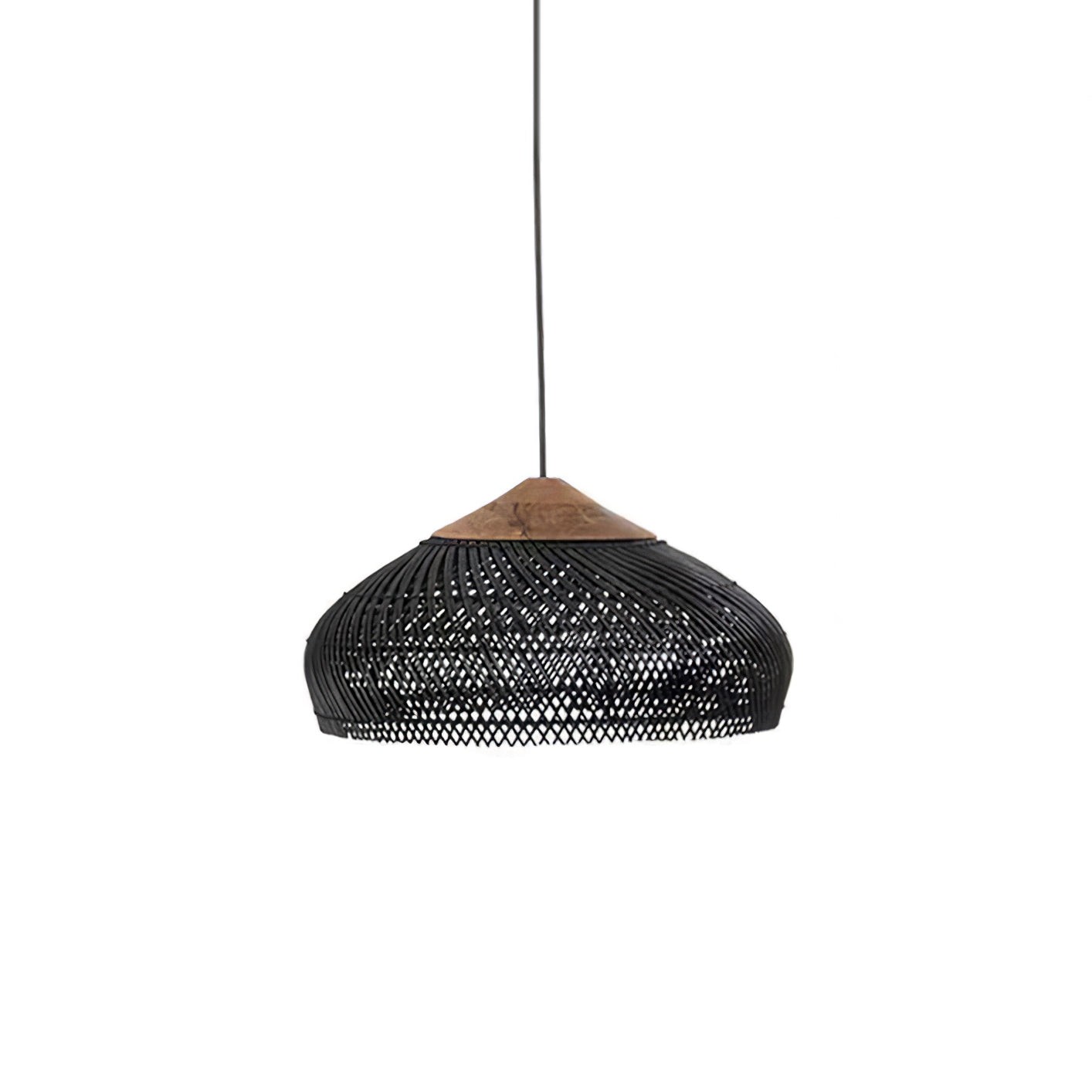 Harp gevlochten rotan hanglamp HL1402